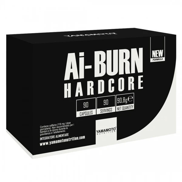Yamamoto Nutrition Ai-BURN HARDCORE – sagorevač masti sa prirodnim ekstraktima i kofeinom za podršku mršavljenju i energiji