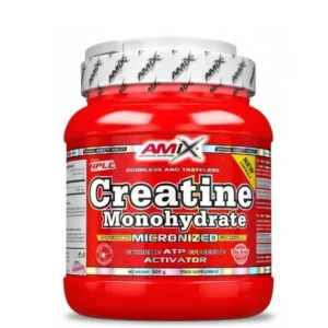 Creatine monohydrate 500g Amix - čist mikronizovan kreatin za snagu, performanse, mišićni rast i brži oporavak tokom intenzivnih treninga.
