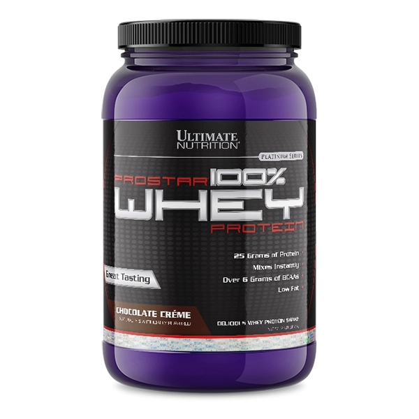 Prostar 100% Whey Ultimate Nutrition 908g – whey protein sa 83% čistog proteina, izolat i koncentrat za oporavak mišića i jači imunitet