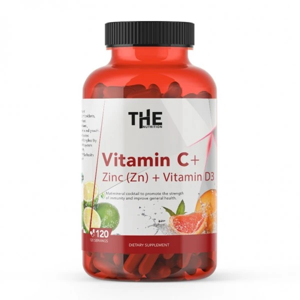Vitamin-C+D3+cink-120cap-–-THE-Nutrition Vitamin-C+D3+cink-120cap-–-THE-Nutrition