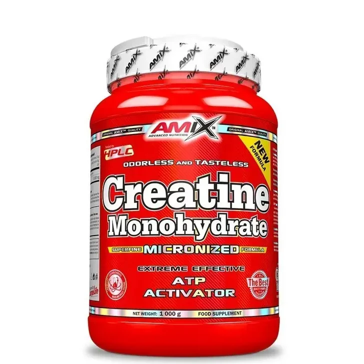 Creatine-monohydrate-1kg-–-Amix Creatine monohydrate 1kg Amix - čist mikronizovan kreatin za snagu, performanse, mišićni rast i brži oporavak tokom intenzivnih treninga.