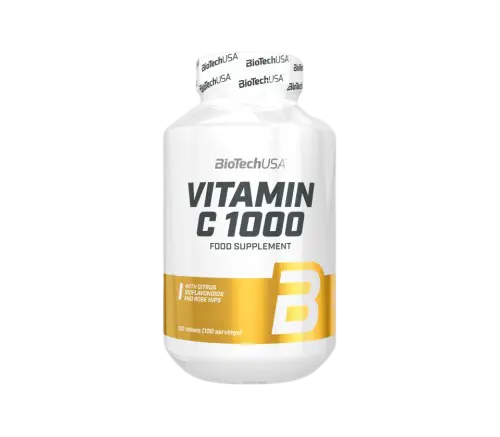 BioTechUSA Vitamin C 1000mg sa bioflavonoidima - prirodni suplement za jači imunitet, antioksidativnu zaštitu i brži oporavak.
