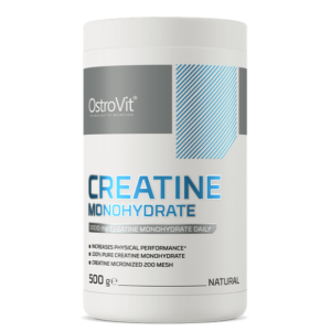 Creatine Monohydrate 500g - OstroVit pakovanje kreatina za povećanje snage, izdržljivosti i mišićne mase - najbolji kreatin monohidrat za sportiste i rekreativce