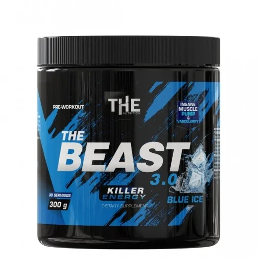 Beast-blue-300g-30serv-–-THE-Nutrition Beast-blue-300g-30serv-–-THE-Nutrition
