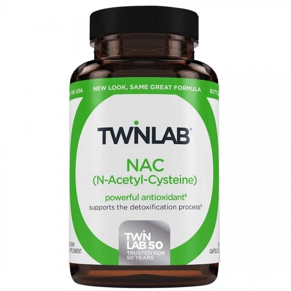 NAC-(N-Acetyl-Cysteine)-60cap-–-Twinlab NAC-(N-Acetyl-Cysteine)-60cap-–-Twinlab
