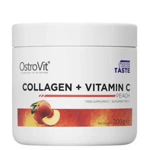 Collagen + Vitamin C OstroVit 200g – hidrolizovani kolagen prah sa dodatkom vitamina C za zdravlje kože, kose, noktiju i zglobova