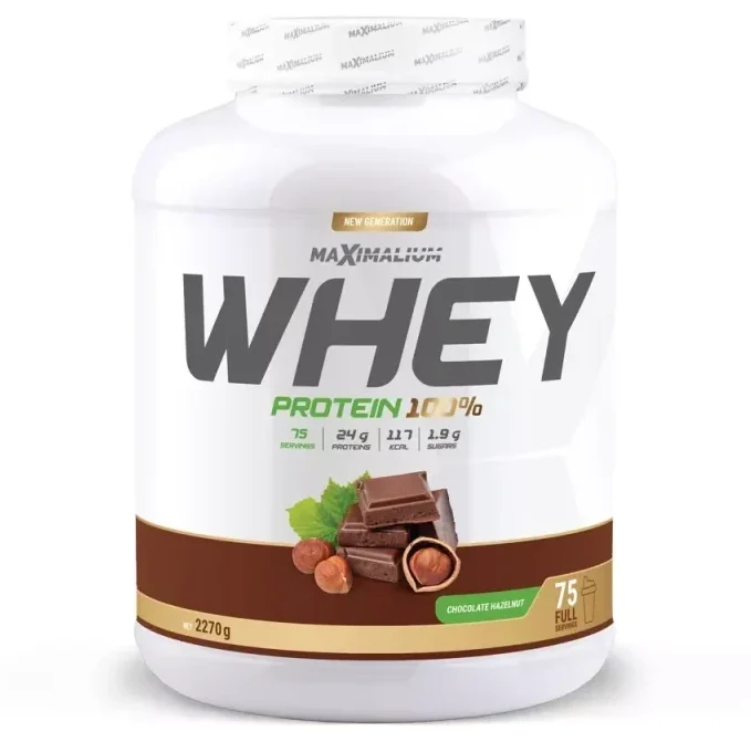 Whey 100% Protein 2.27kg - Maximalium, visokokvalitetni whey protein za mišićni rast, snagu i regeneraciju