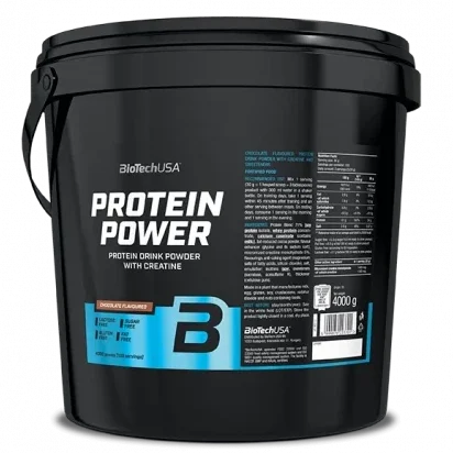 protein-power-4000g-bt Power protein 4kg BioTech USA - proteinski miks sa kreatinom, tri izvora proteina i 26g proteina po porciji, bez laktoze i glutena.