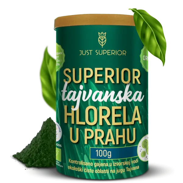 Hlorela-Organska-Tajvanska-100g-Just-Superior Hlorela-Organska-Tajvanska-100g-Just-Superior