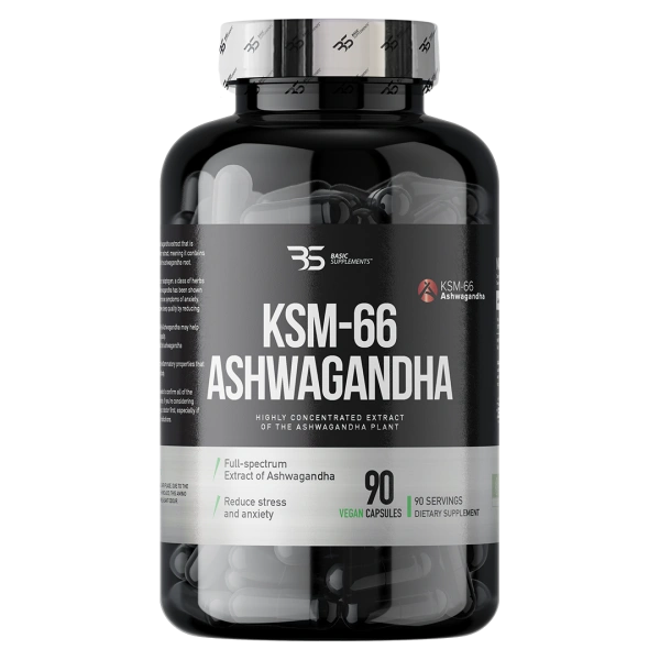 Ashwagandha-KSM-66-90cap-Basic-Supplements Ashwagandha KSM-66 90cap - Basic Supplements full-spectrum ekstrakt ašvagande standardizovan na 5% withanolida