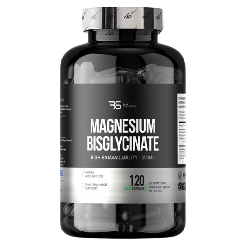 Magnesium Bisglycinate 120cap Basic Supplements pakovanje – suplement za energiju, mišiće, nervni sistem i bolji san