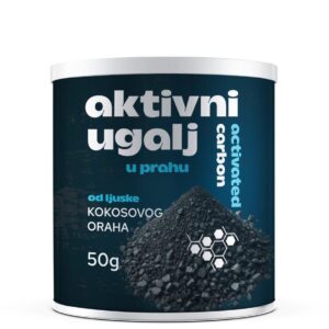 Aktivni ugalj u prahu od kokosove ljuske – prirodna detoks i podrška varenju