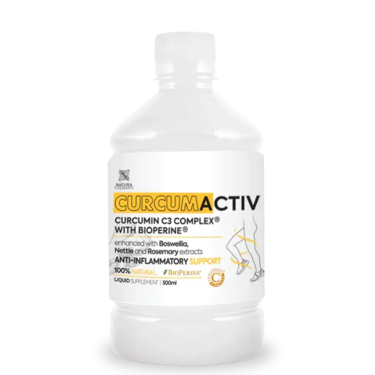 Curcumactiv prirodni sirup protiv upala, bolova i otoka – antiinflamatorna formula sa kurkuminom, bosvelijom i BioPerine ekstraktom