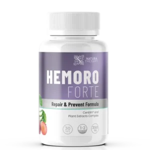 Hemoro Forte kapsule – prirodni dodatak ishrani za smirivanje i prevenciju hemoroida, sa ekstraktom Gotu Kole i biljnim sastojcima