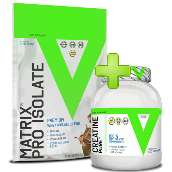 matrix isolate creatine bundle – Matrix Pro Isolate 2700g i Creatine Pure Monohydrate za snagu, mišićni rast i oporavak