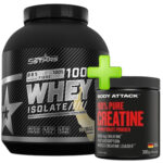 whey isolate creatine bundle – Whey Isolate 2kg i Body Attack Creatine 300g za snagu, definiciju i brzi oporavak