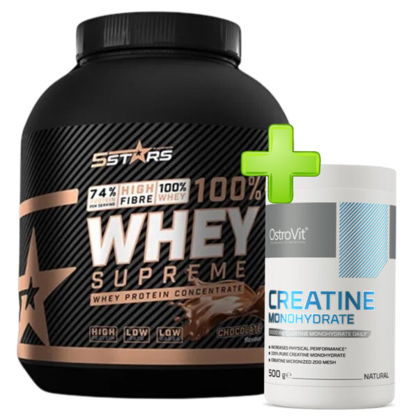 CC7A07D8-2DB1-4FE7-8623-C60D198243EC whey creatine bundle – Whey Protein 3kg 5Stars i OstroVit Creatine Monohydrate 500g za snagu, oporavak i mišićni rast